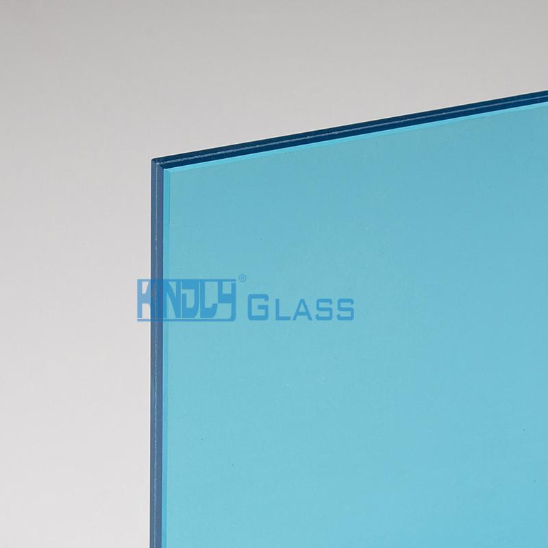 44.2 Ocean Blue PVB Clear Laminated Glass 